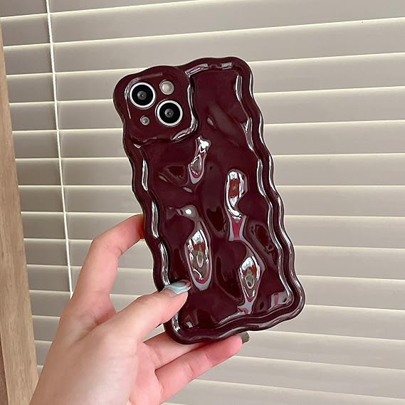 Electroplated Burgundy Premium Wave Case