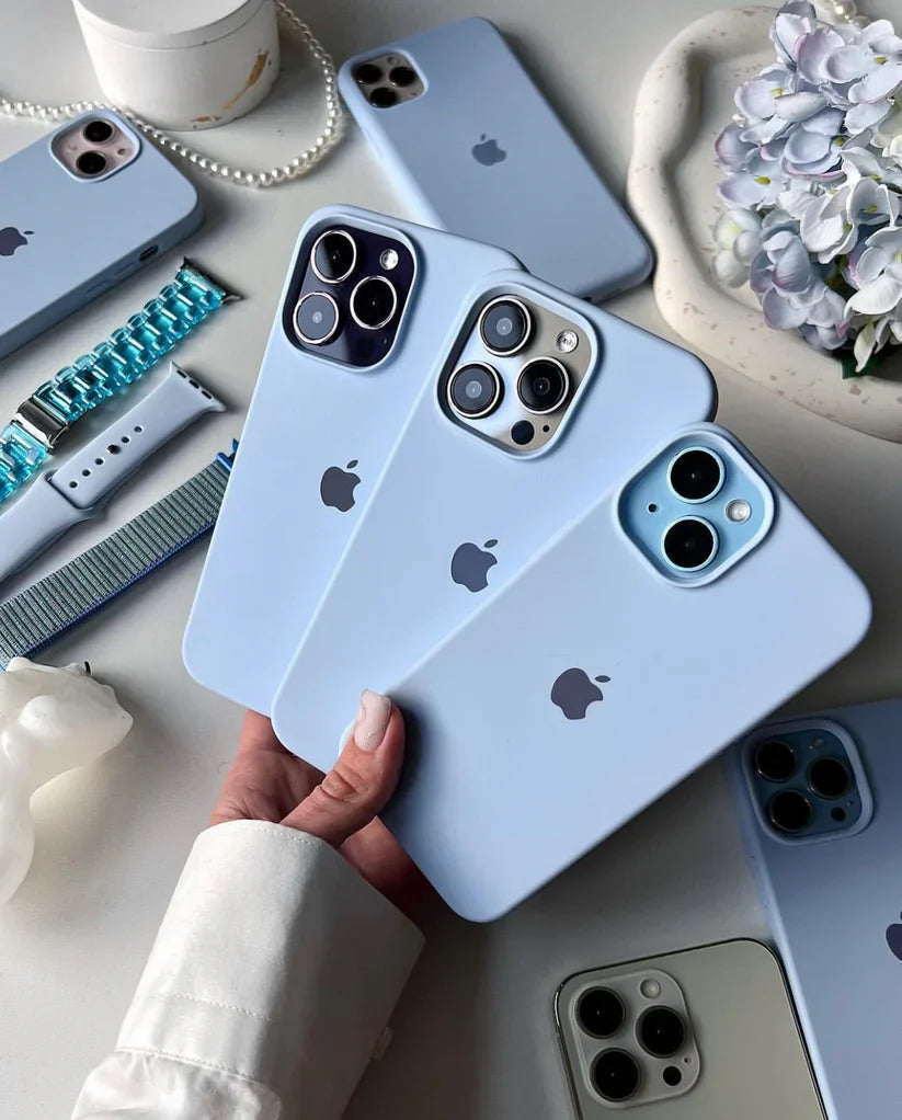 Premium Quality Seria Blue Silicone Case With Padding Inside