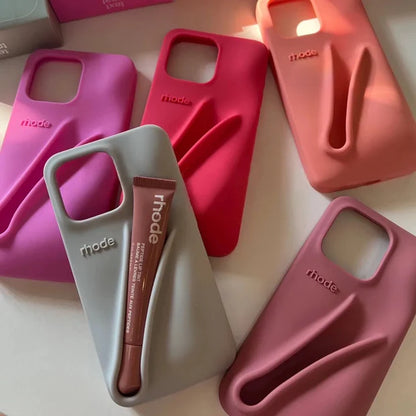 Gray Lip Case + Lip Gloss
