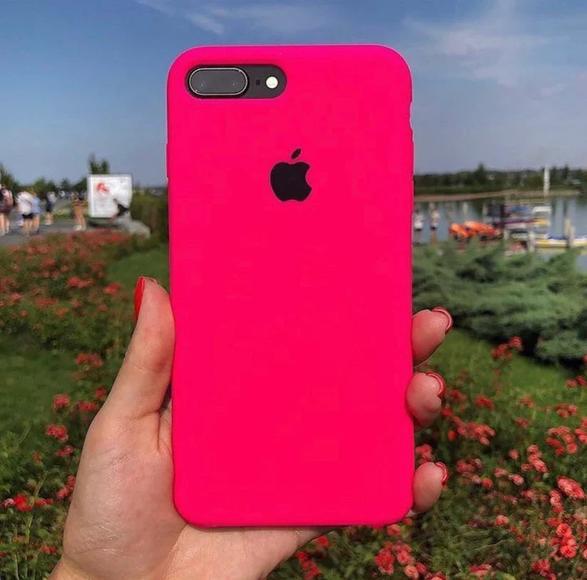 Premium Quality Neon Pink Silicone Case With Padding Inside