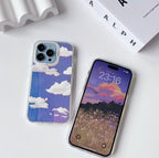 Clear Cloud Holographic Case
