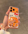 Hello Kitty Glitter Waterfall Transparent Case