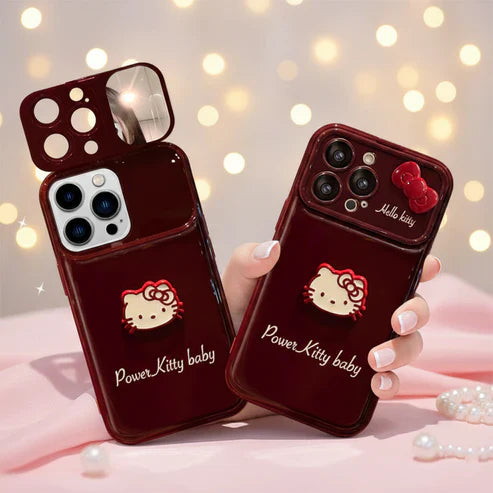 Ruby Power Kitty Mirror Stand Case