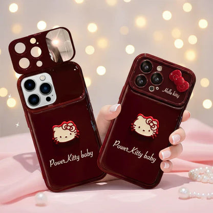 Ruby Power Kitty Mirror Stand Case