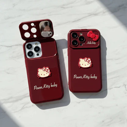 Ruby Power Kitty Mirror Stand Case