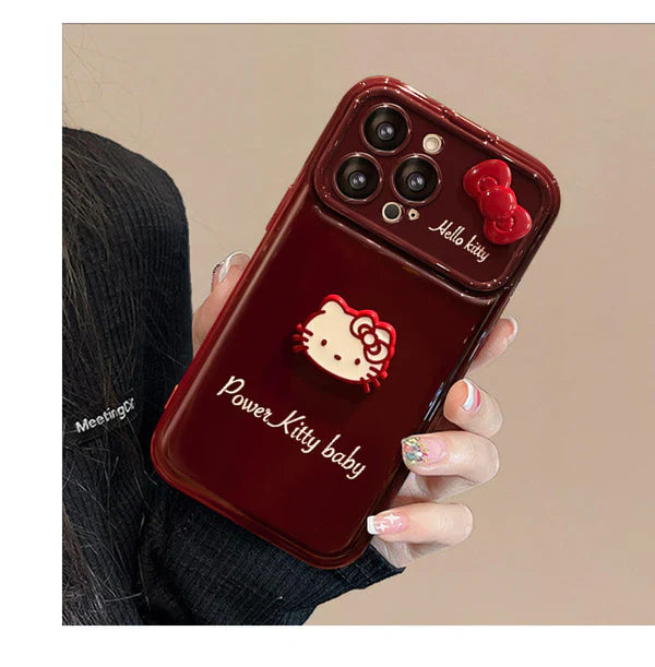 Ruby Power Kitty Mirror Stand Case