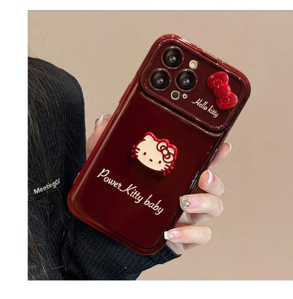 Ruby Power Kitty Mirror Stand Case