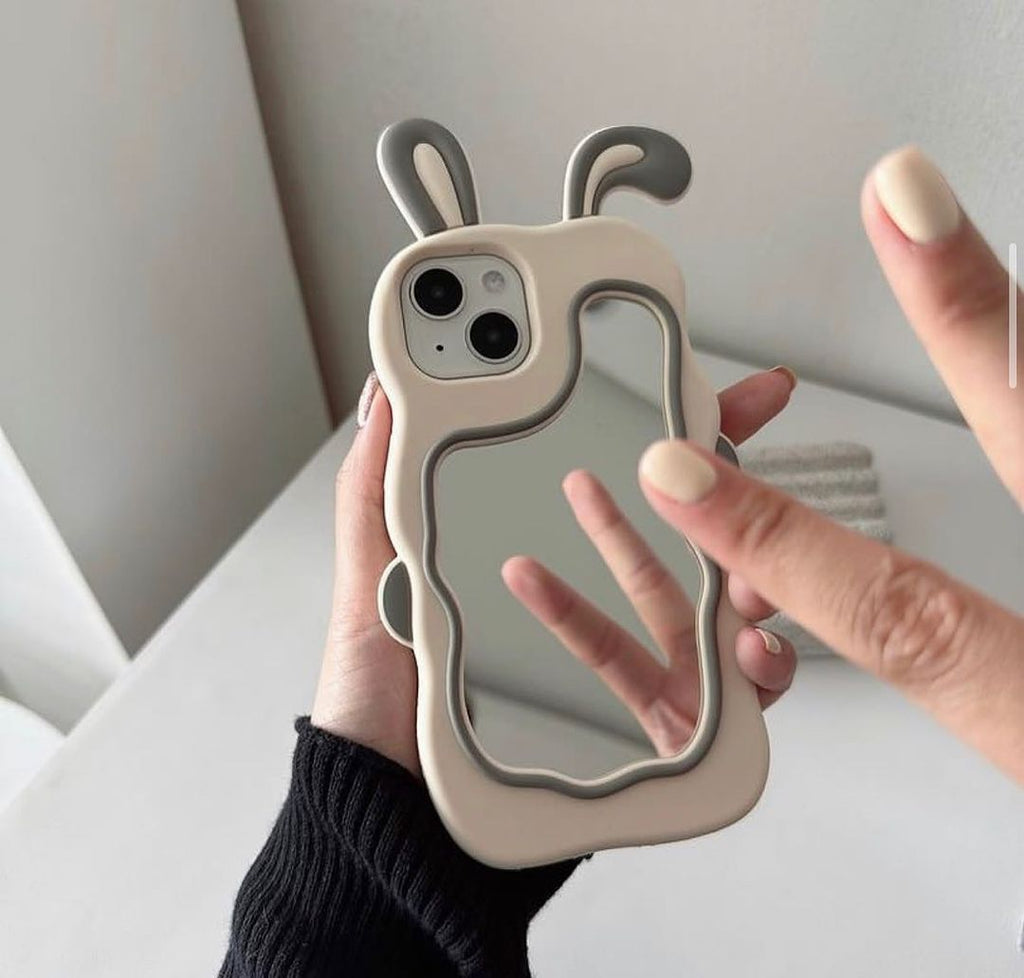 3D Bunny Mirror Case