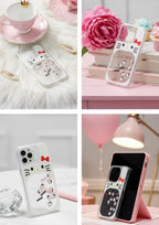 Hello Kitty Glitter Waterfall Transparent Case
