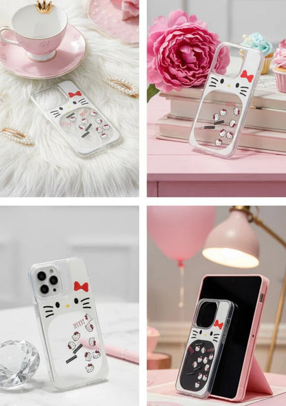 Hello Kitty Glitter Waterfall Transparent Case