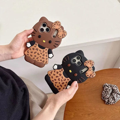 New Cute 3D Kitty Bow Case