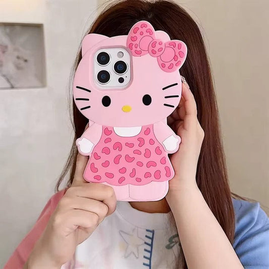 New Cute 3D Kitty Bow Case