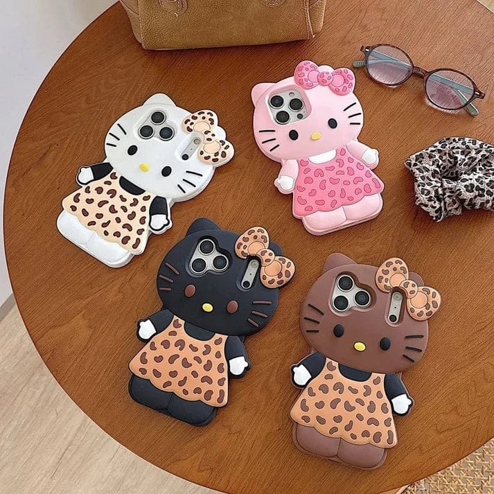 New Cute 3D Kitty Bow Case