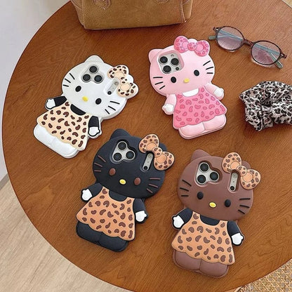 New Cute 3D Kitty Bow Case
