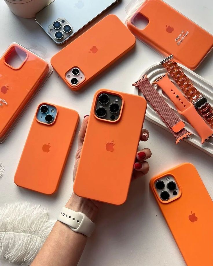 Orange Silicone Case