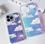 Clear Cloud Holographic Case