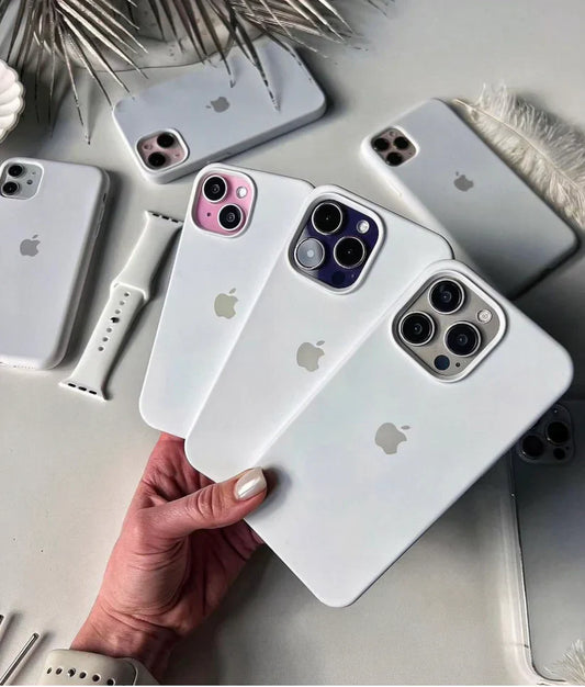 Premium Quality Pure White Silicone Case With Padding Inside