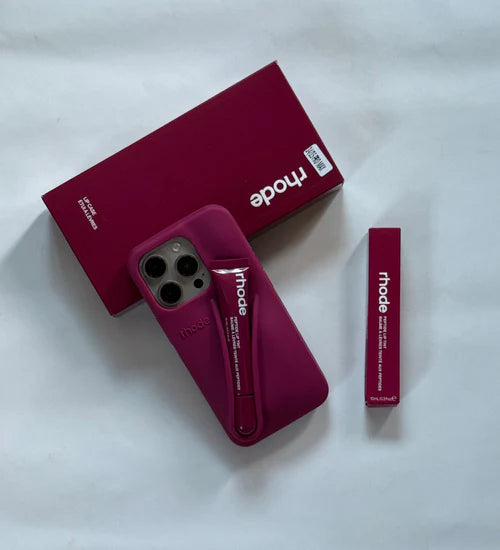 Raspberry Lip Case + Lip Gloss