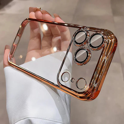 Crystal Clear Electroplated Case For 17 Serie