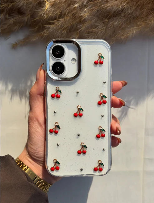 New Cherry 🍒 Shimmer Glittery Case