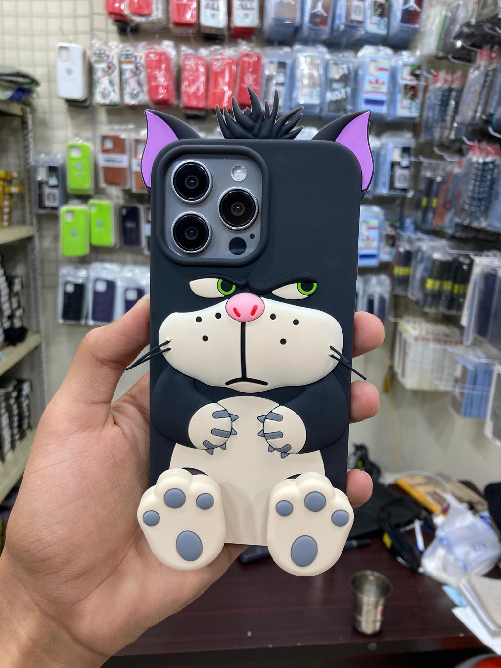 New Cute Disney Tom Cartoon Clow Stand Case! This stylish case