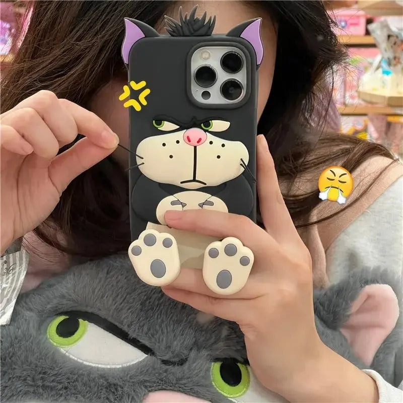 New Cute Disney Tom Cartoon Clow Stand Case! This stylish case